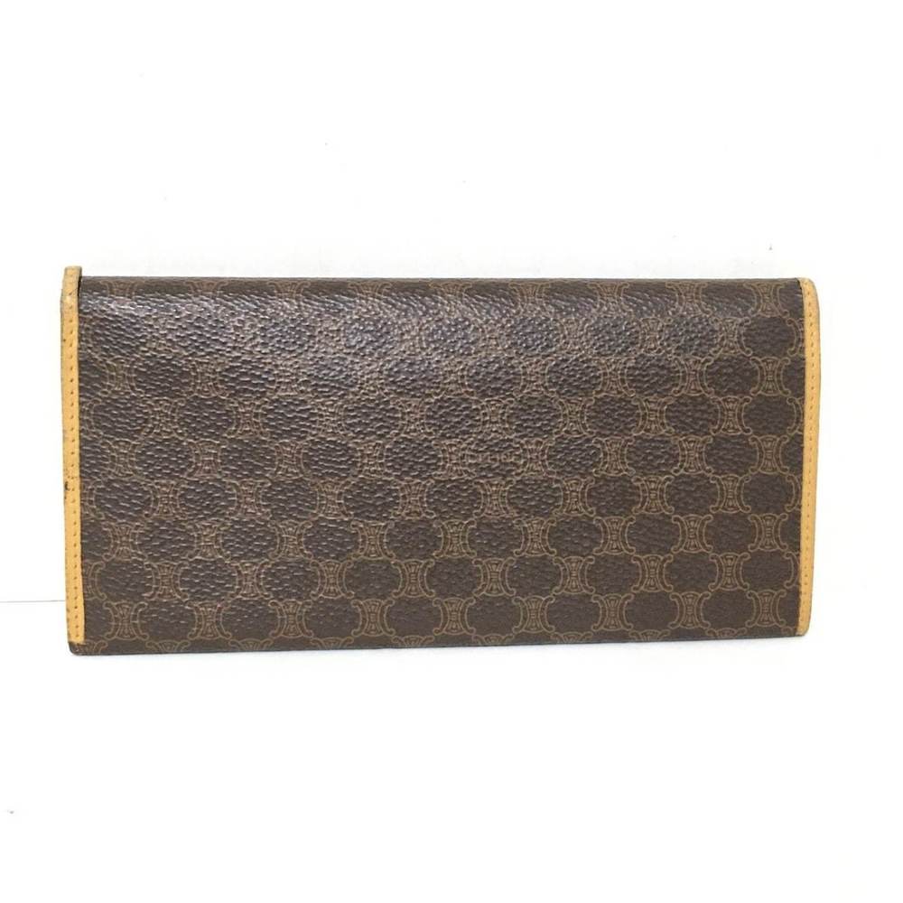 Celine Macadam Pattern Coated Canvas Long Wallet … - image 2